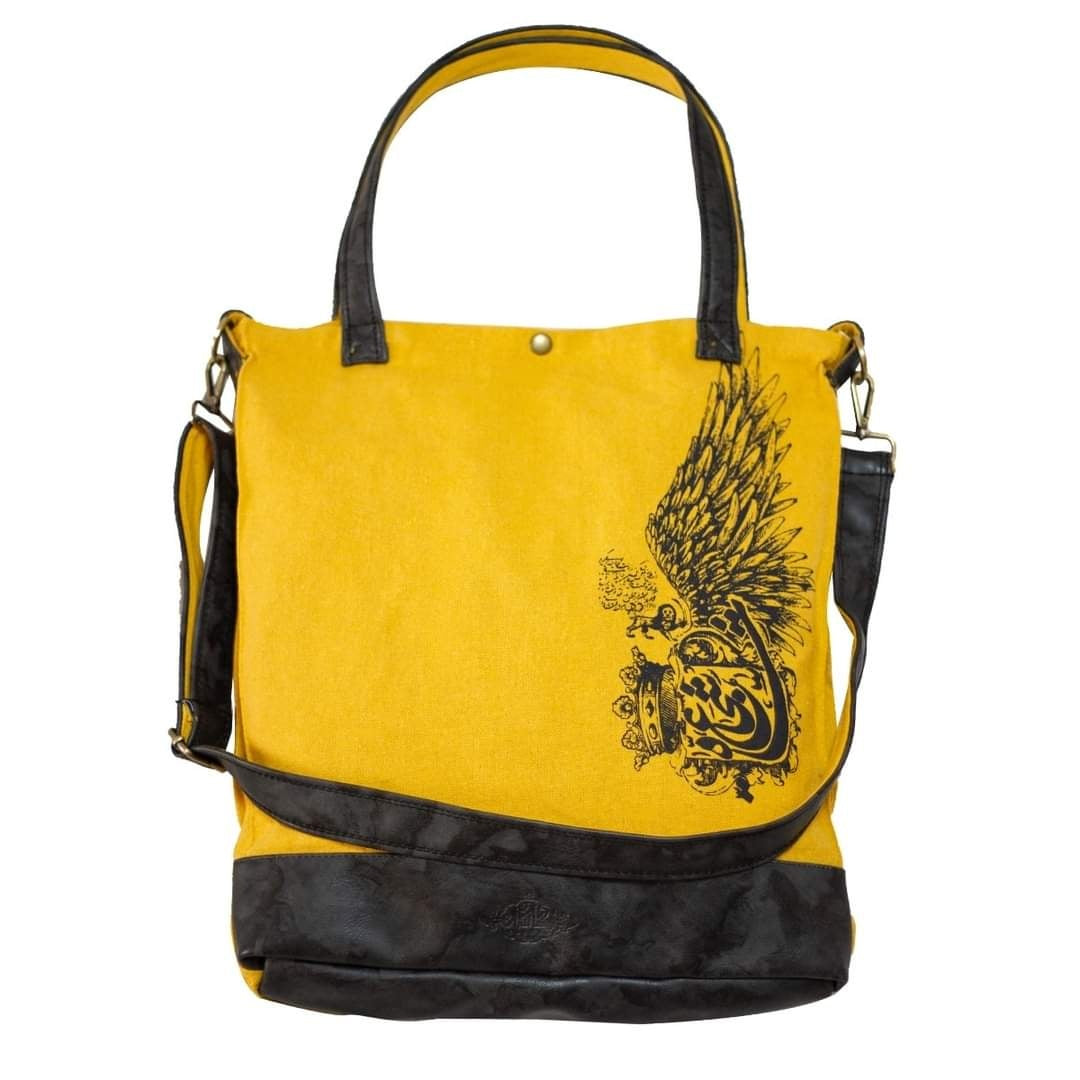 Tote / Cross-bag Yellow _Shah Shogaa Sketch