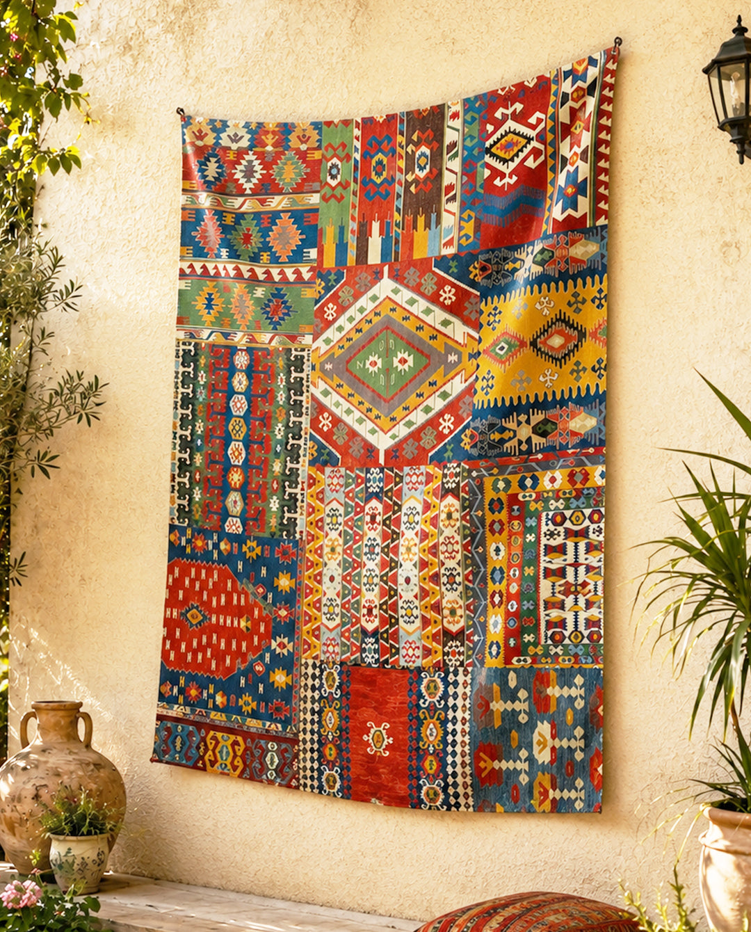 Turkish Kilim - bundle ( set of cushions + tapestry )