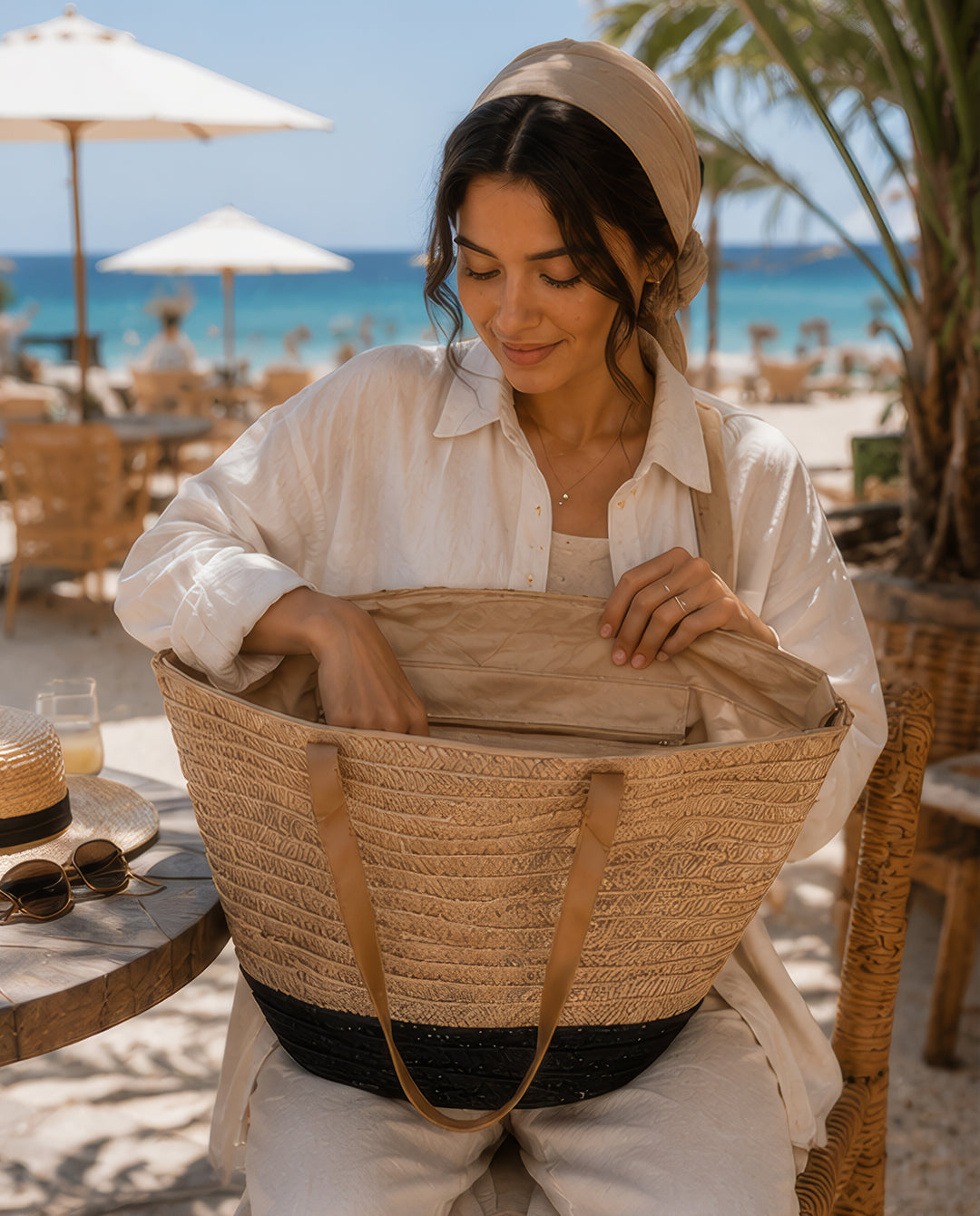 Cyrus - Woven Beach Tote Bag