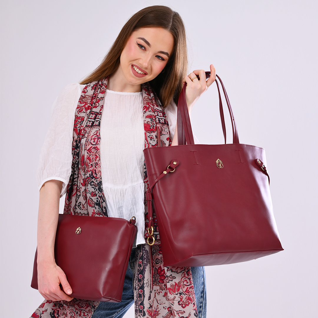 Zâda handbag (2 Bags) - Burgundy