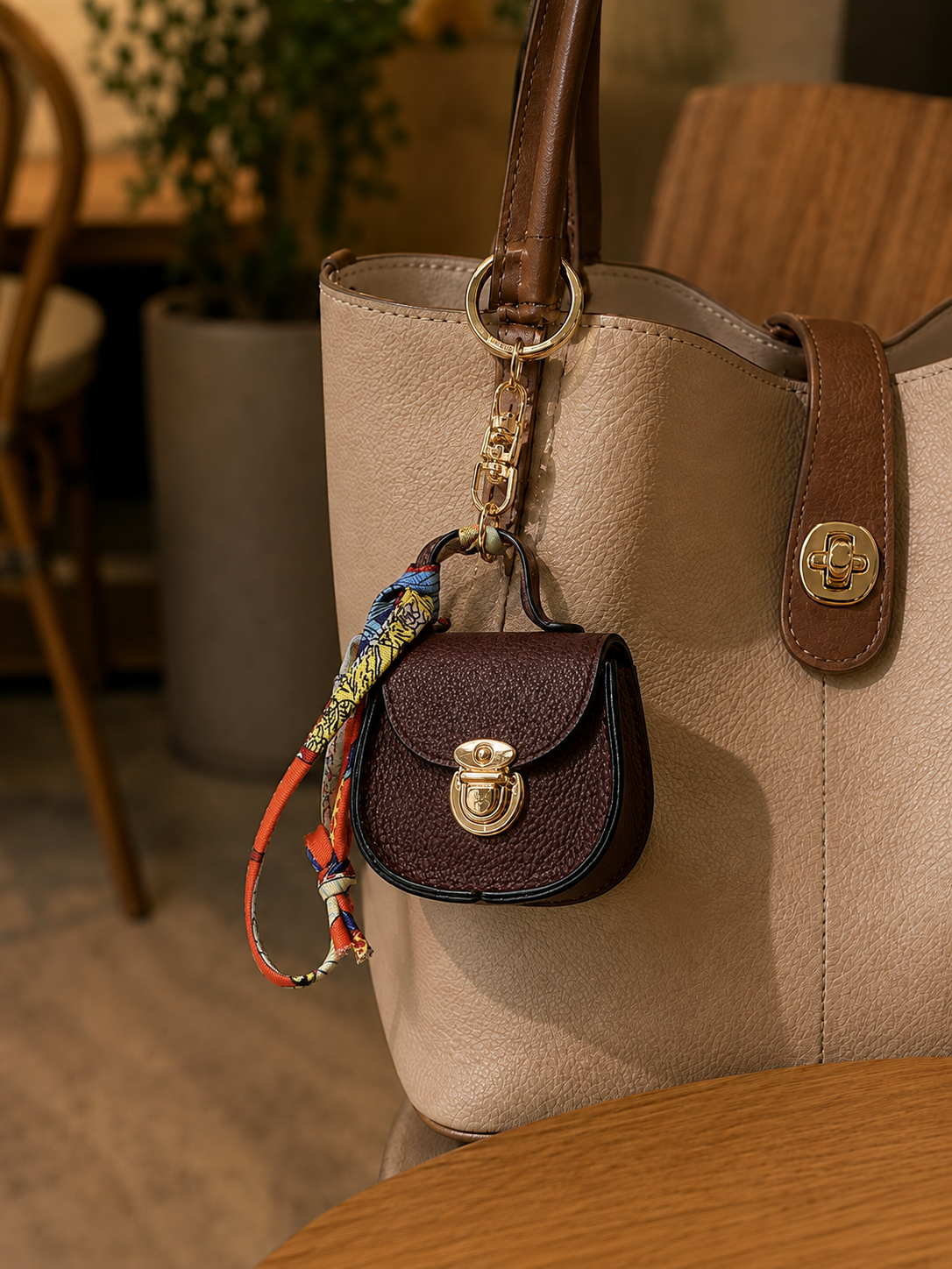 mini handbag keychain