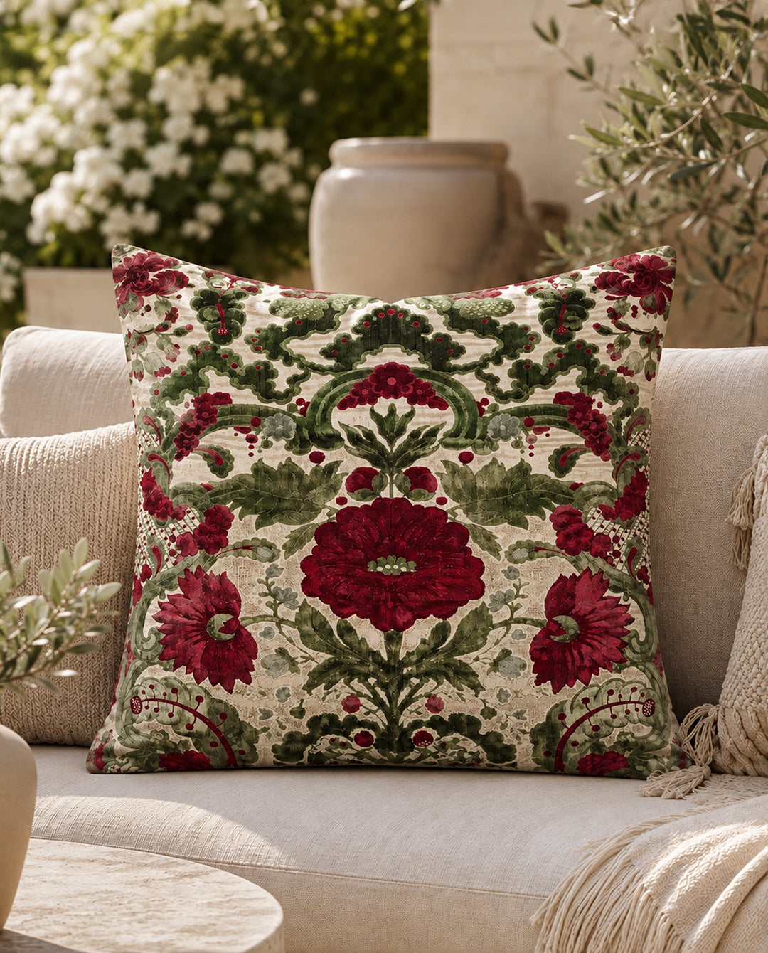 Laleh - printed velvet fabric ( covers only )