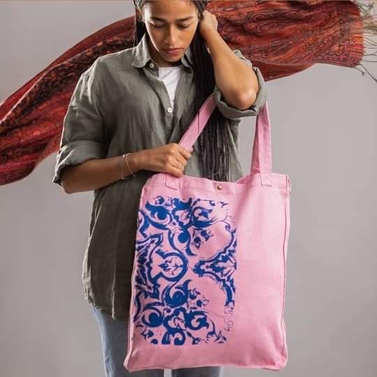 Tote bag _ Morocco pattern _ PINK