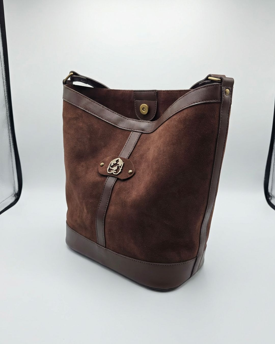 maral suede bag - brown