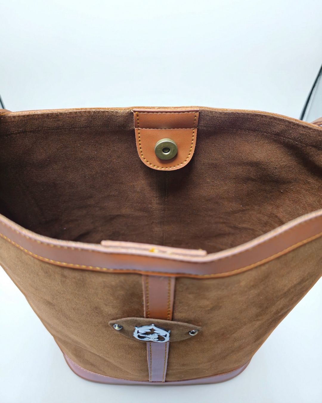 maral suede bag - camel