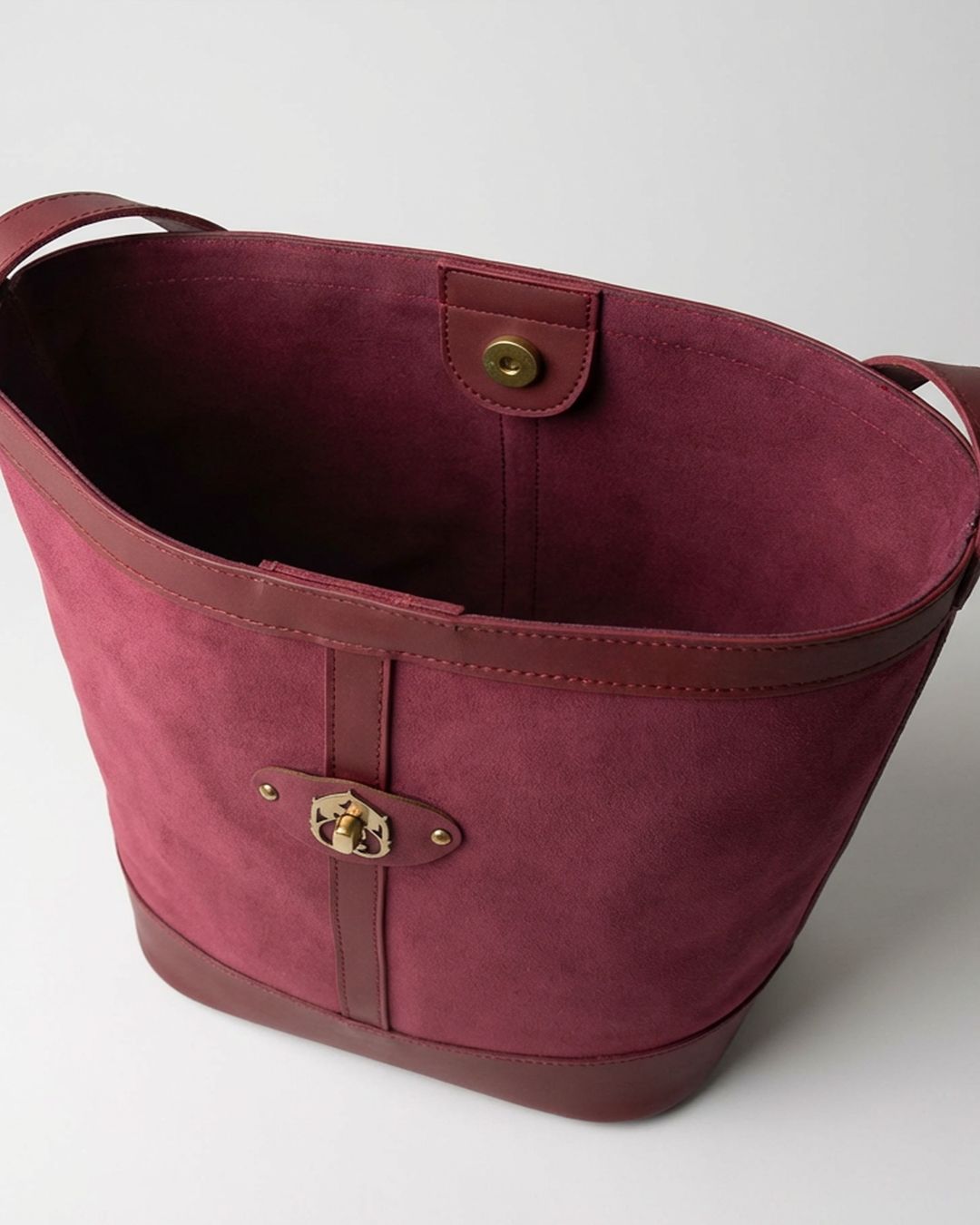 maral suede bag - Burgundy