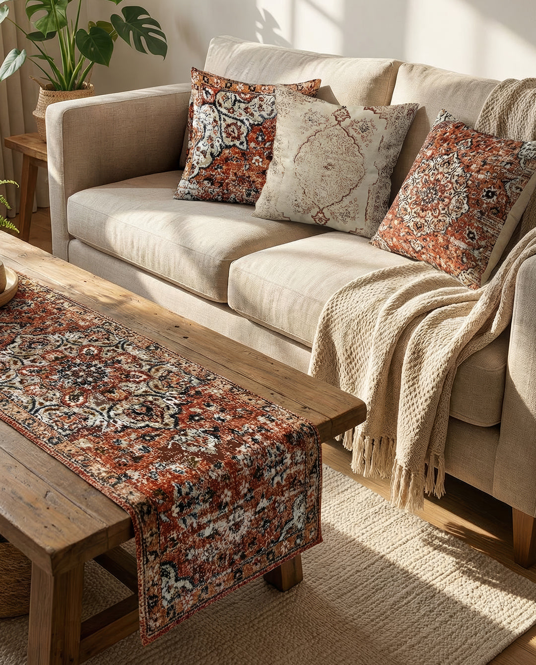 Persian Alborz - Bundle ( Runner + set of 3 Cushions )