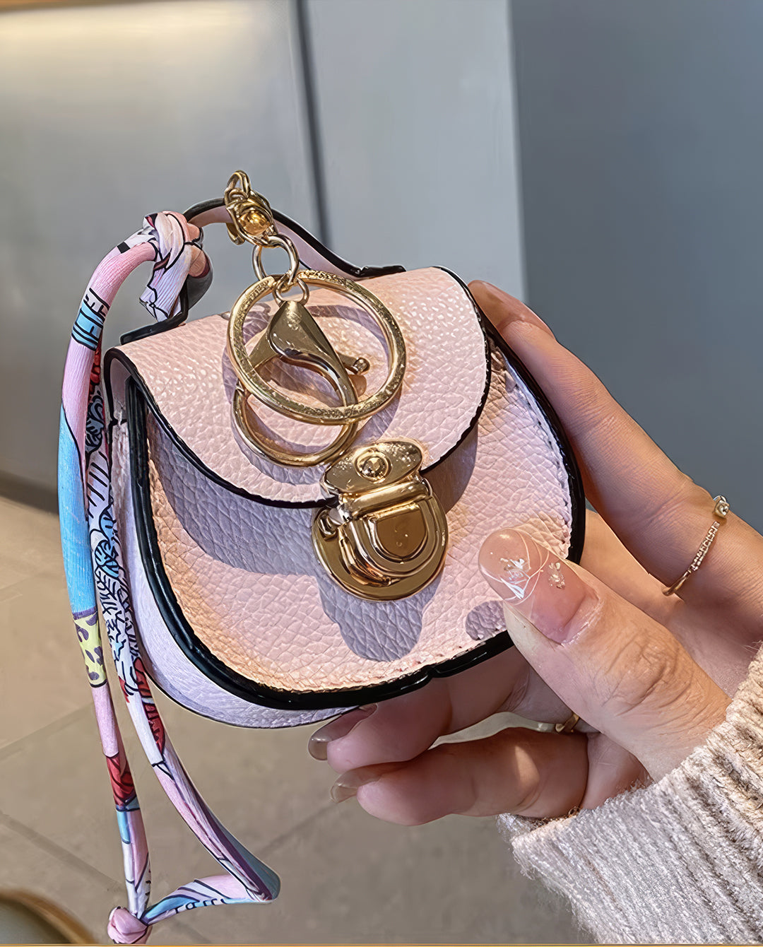 mini handbag keychain