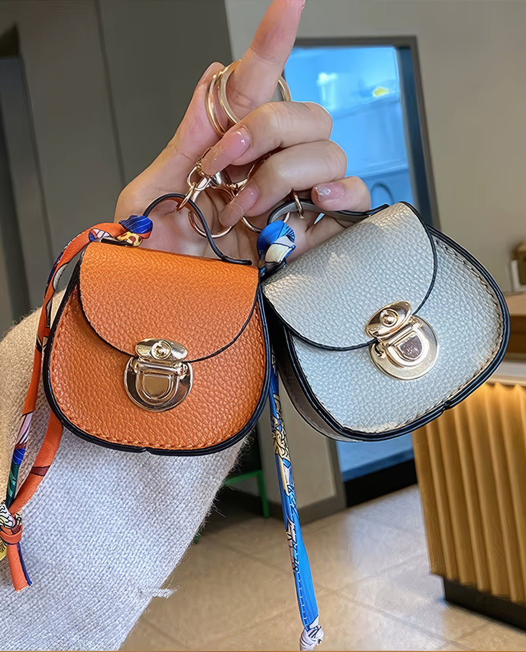 mini handbag keychain