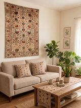 tapestry (140x100 ) + 2 Cushions covers  + Runner