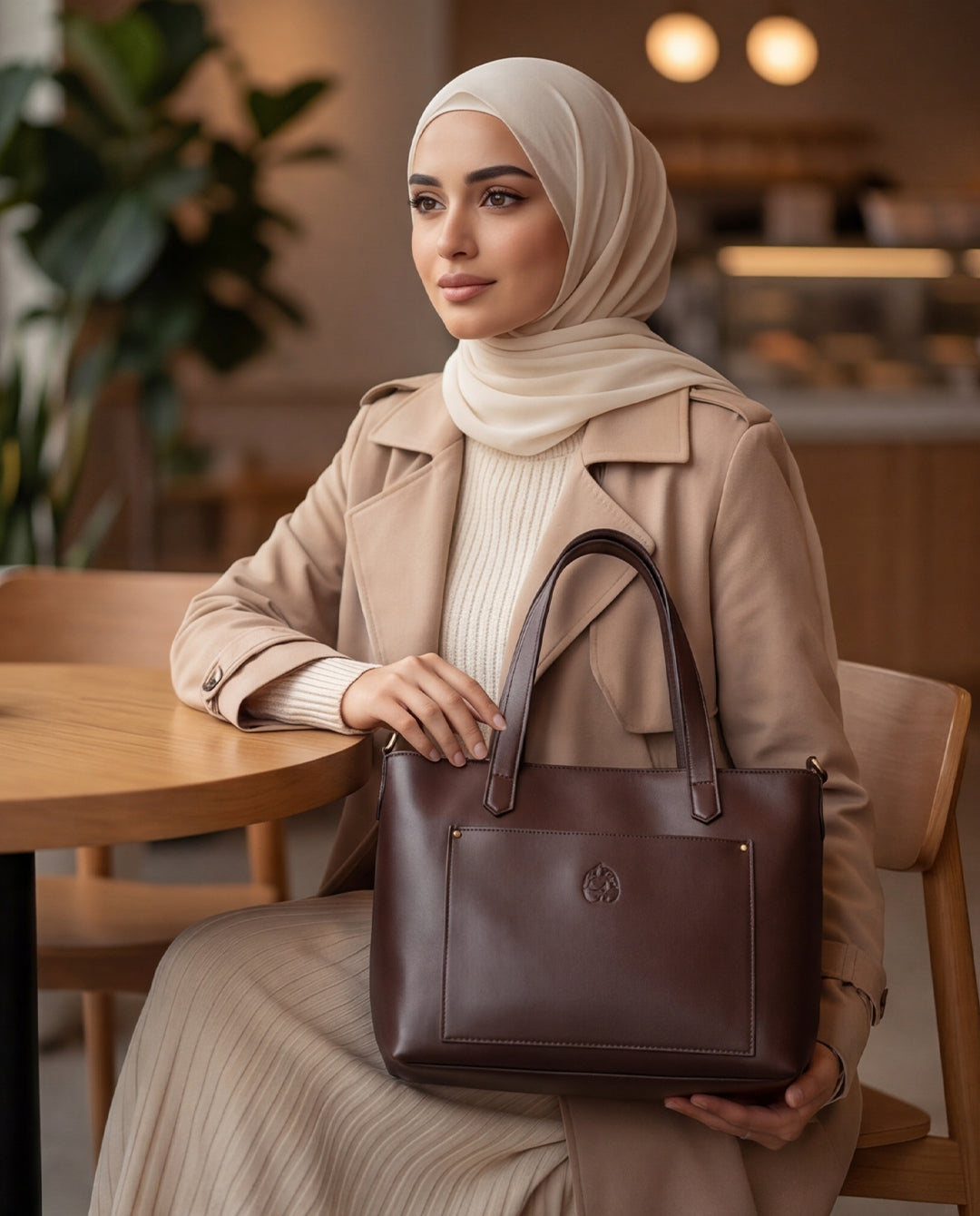 Pouya leather bag - brown