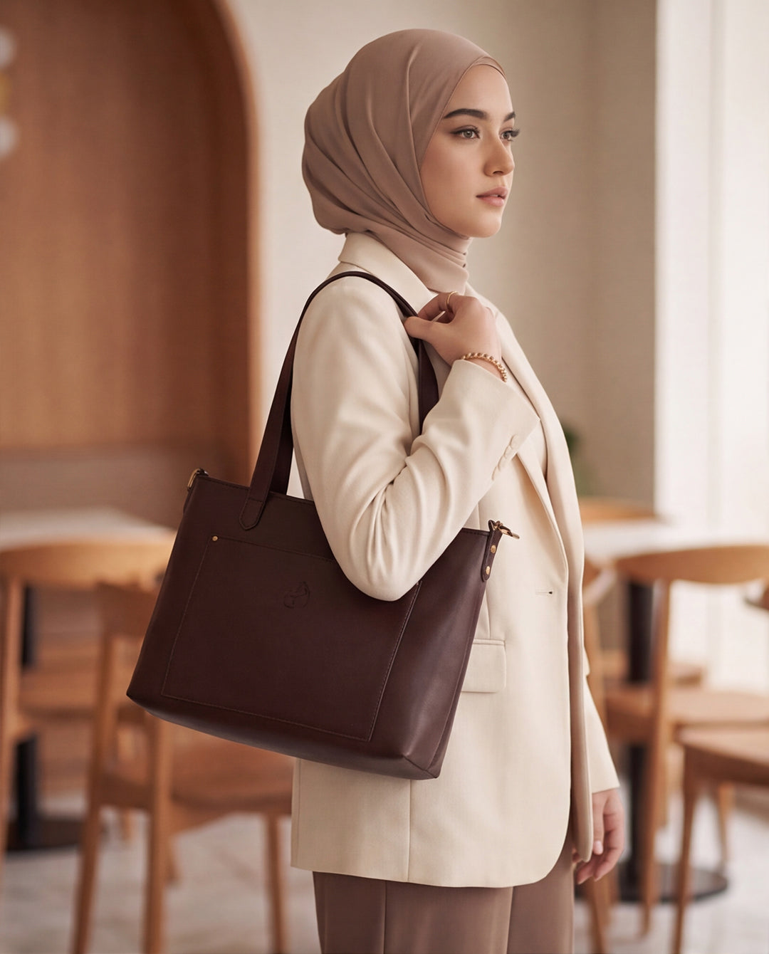 Pouya leather bag - brown