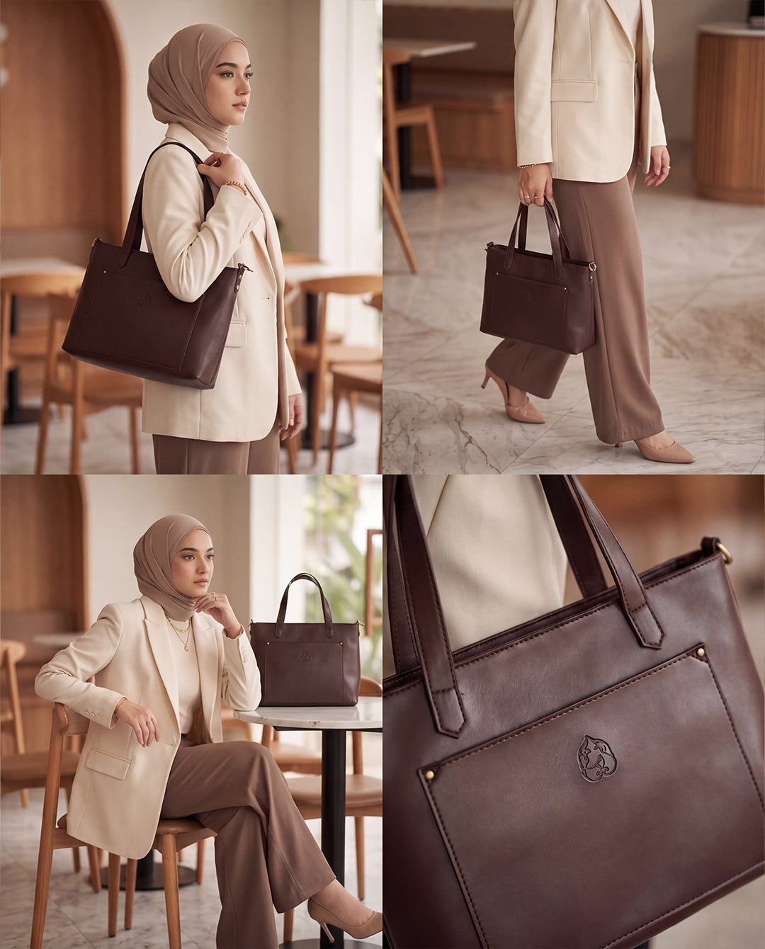 Pouya leather bag - brown