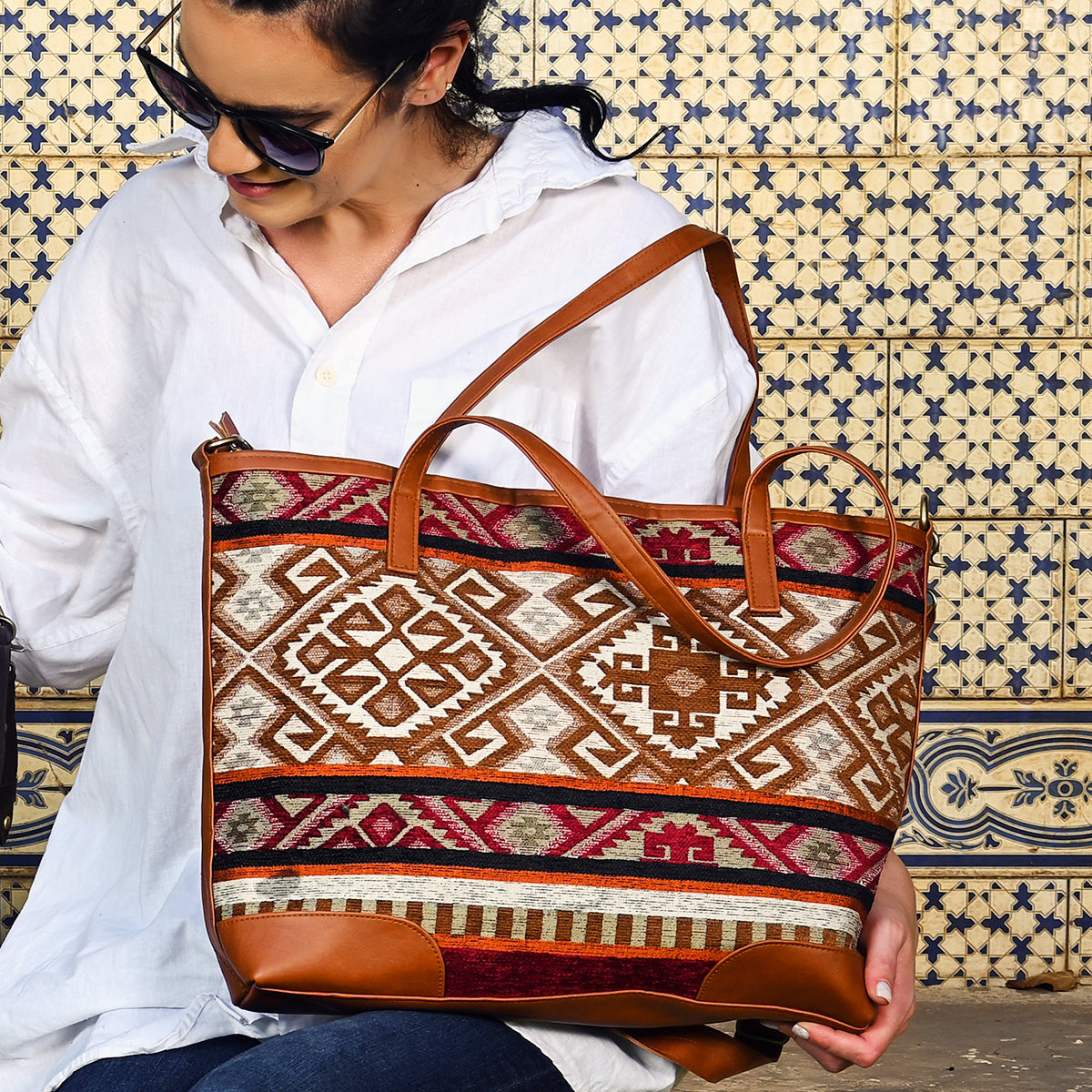 Bedouin art _Shoulder/Cross Bag _ Camel