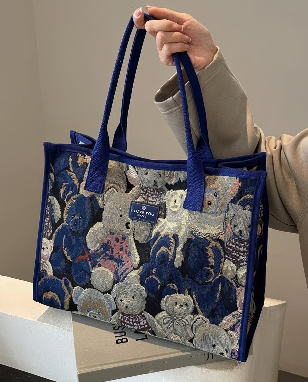 bear Vintage Tote Bag