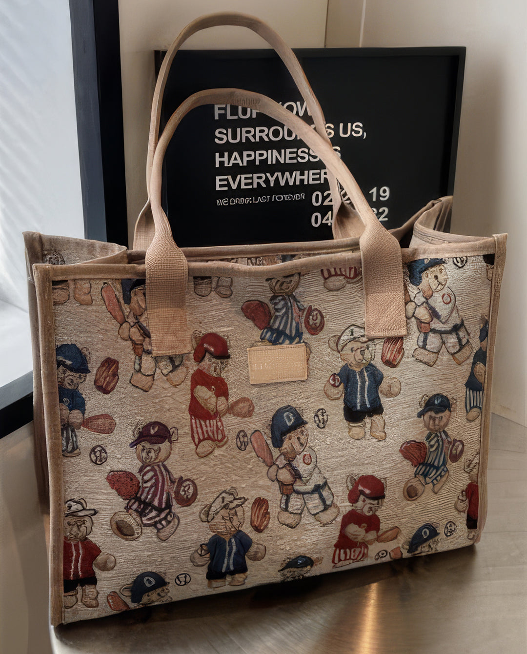 bear Vintage Tote Bag