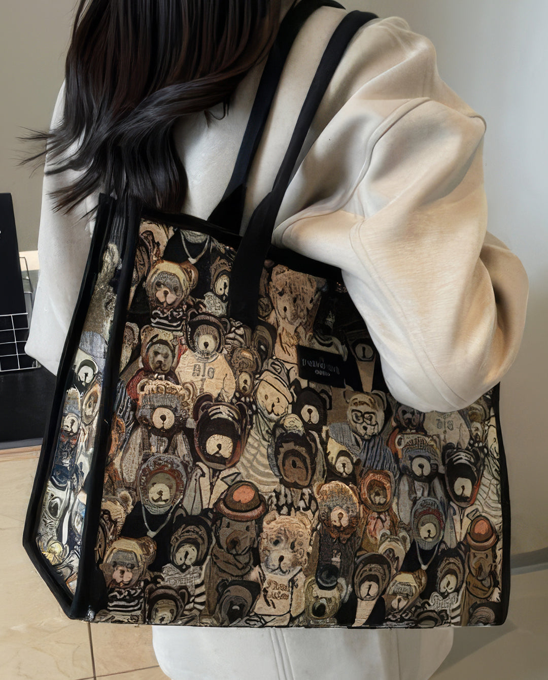 bear Vintage Tote Bag