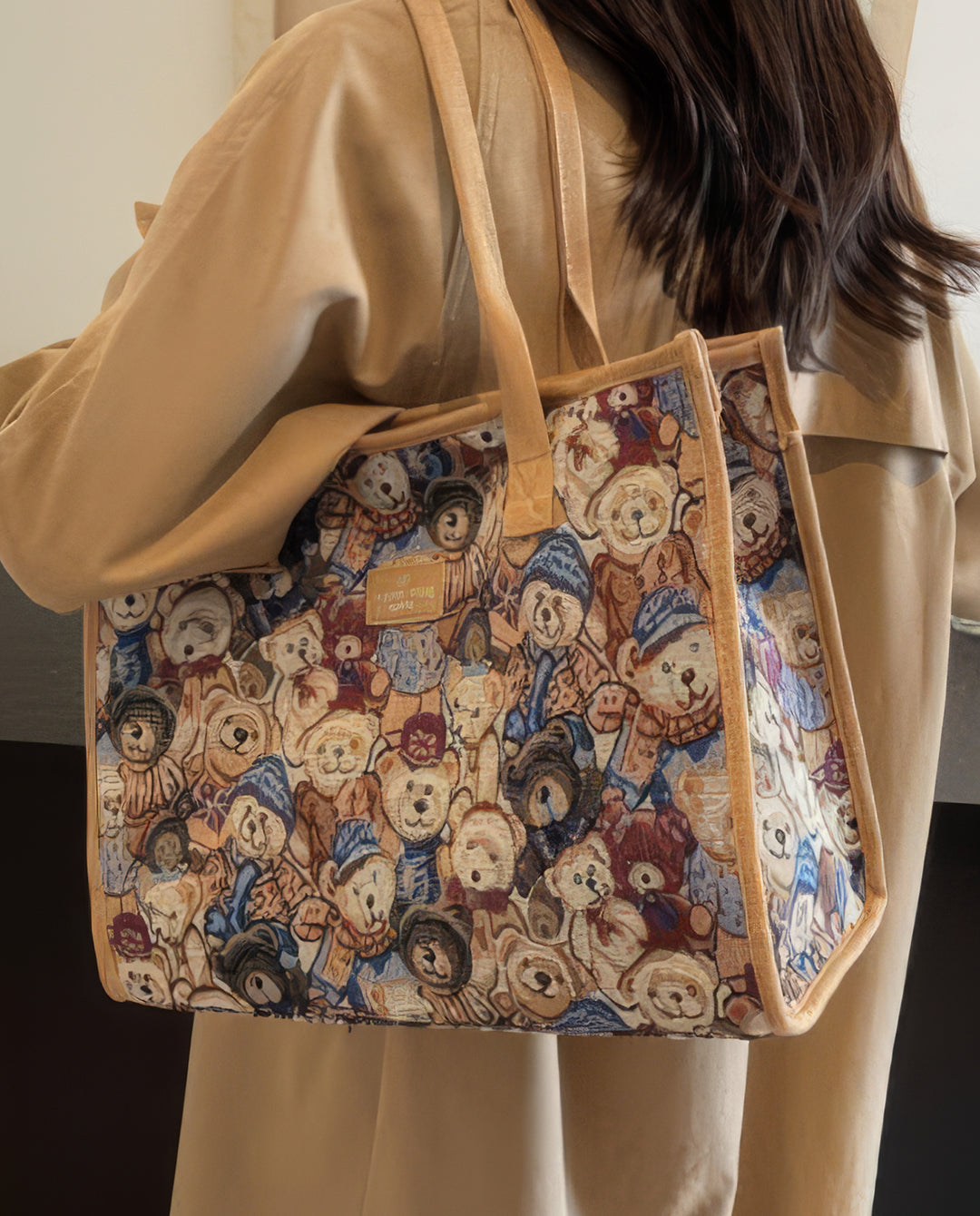 bear Vintage Tote Bag