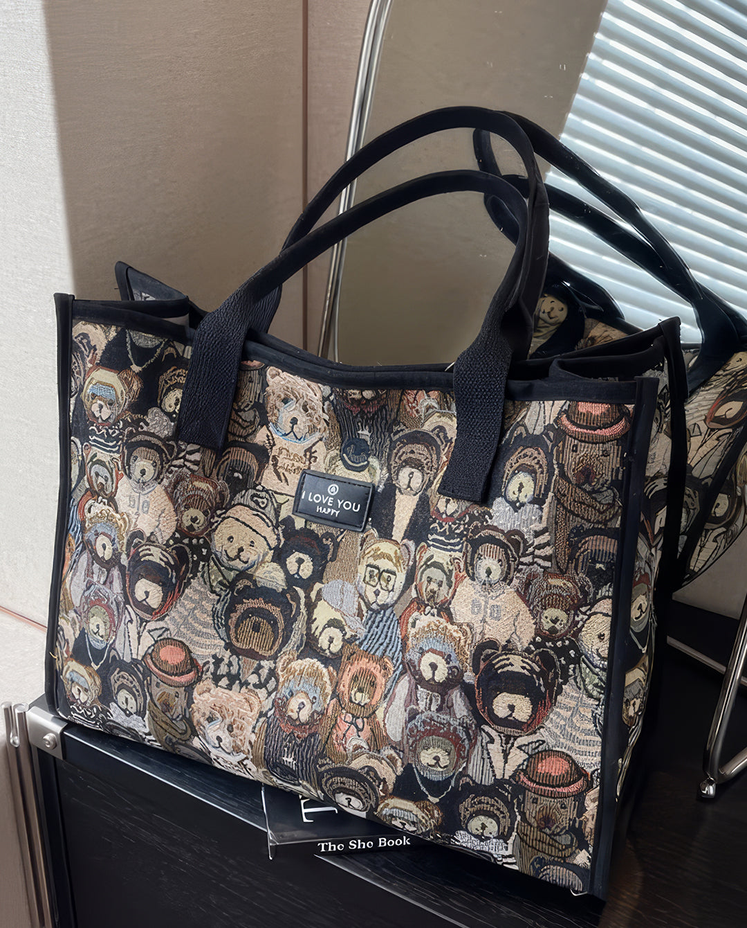 bear Vintage Tote Bag