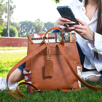 Afghani Pattern with Camel Leather