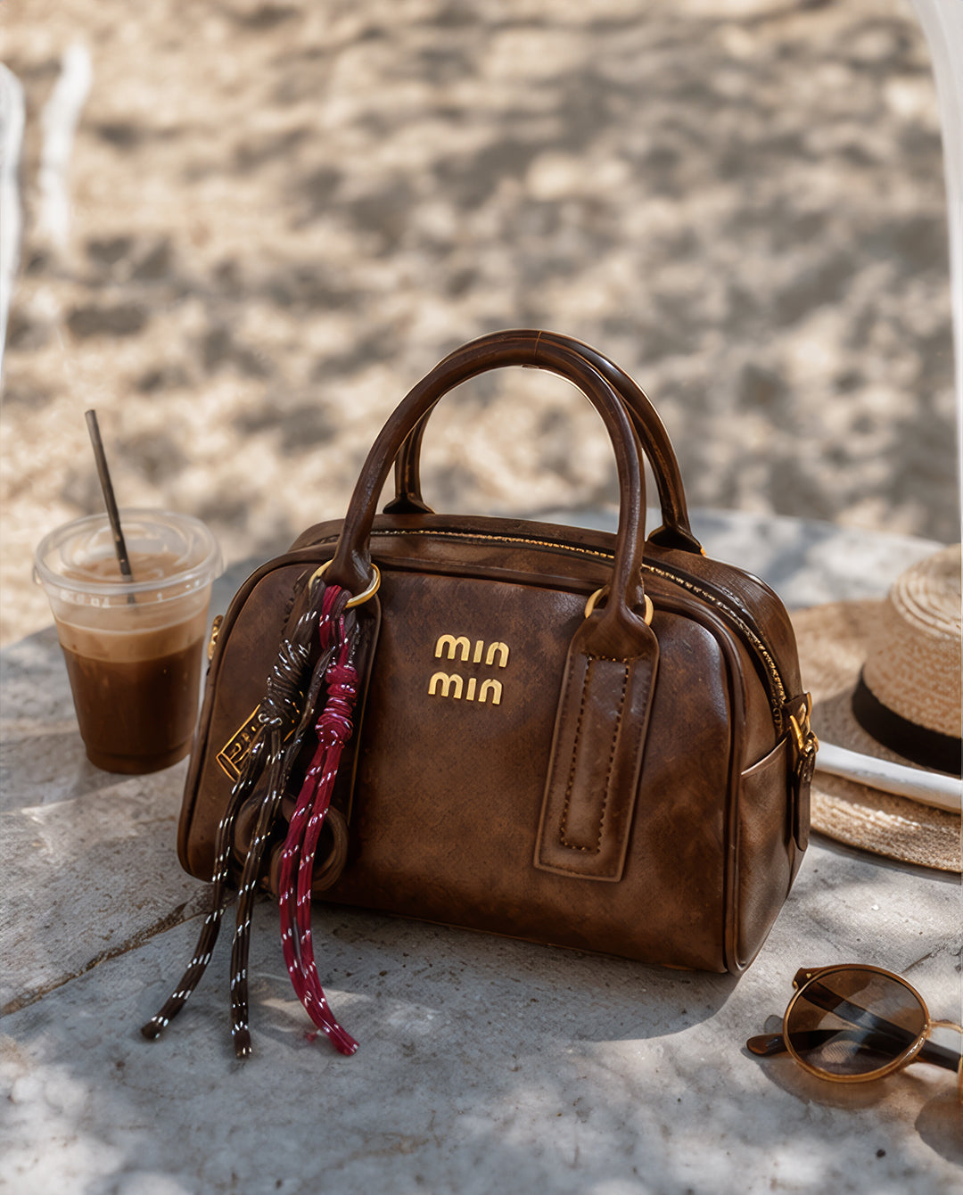 MIU MIU leather bag - brown