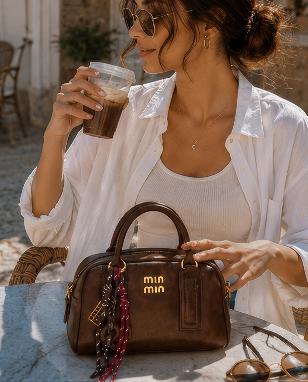 MIU MIU leather bag - brown