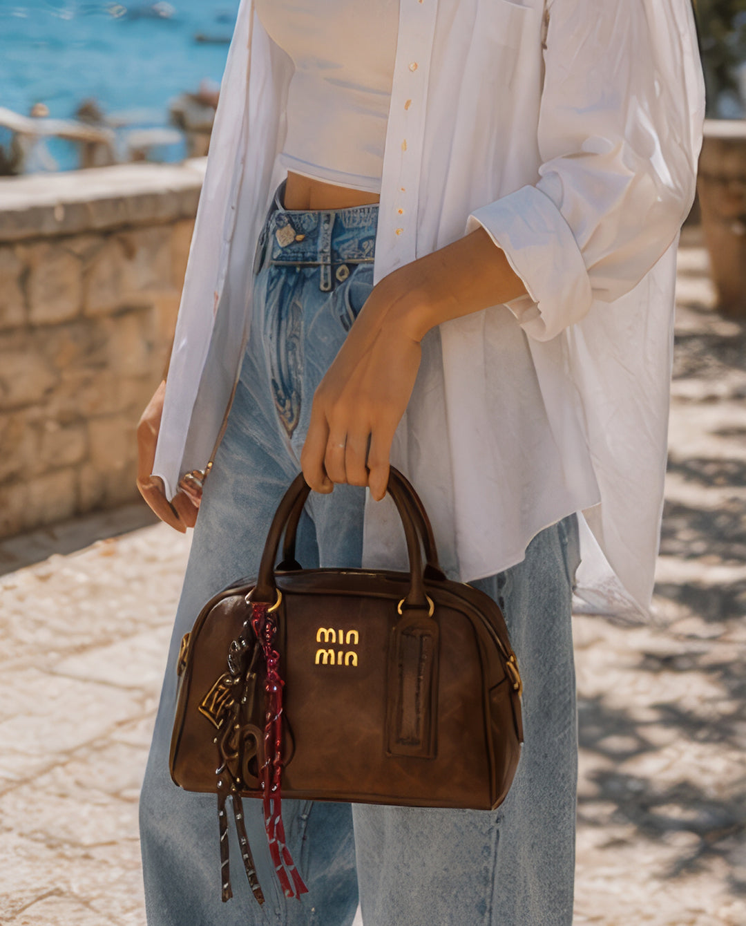 MIU MIU leather bag - brown