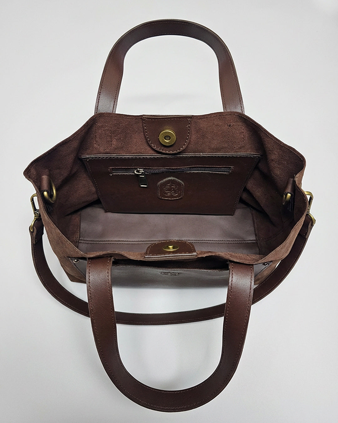 Henz suede bag - brown