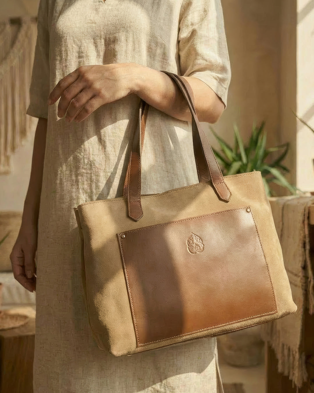 Henz suede bag - Cafe