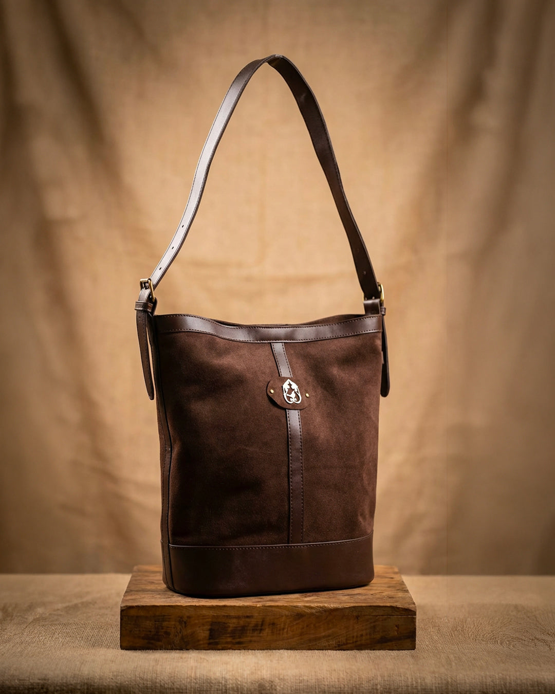 maral suede bag - brown