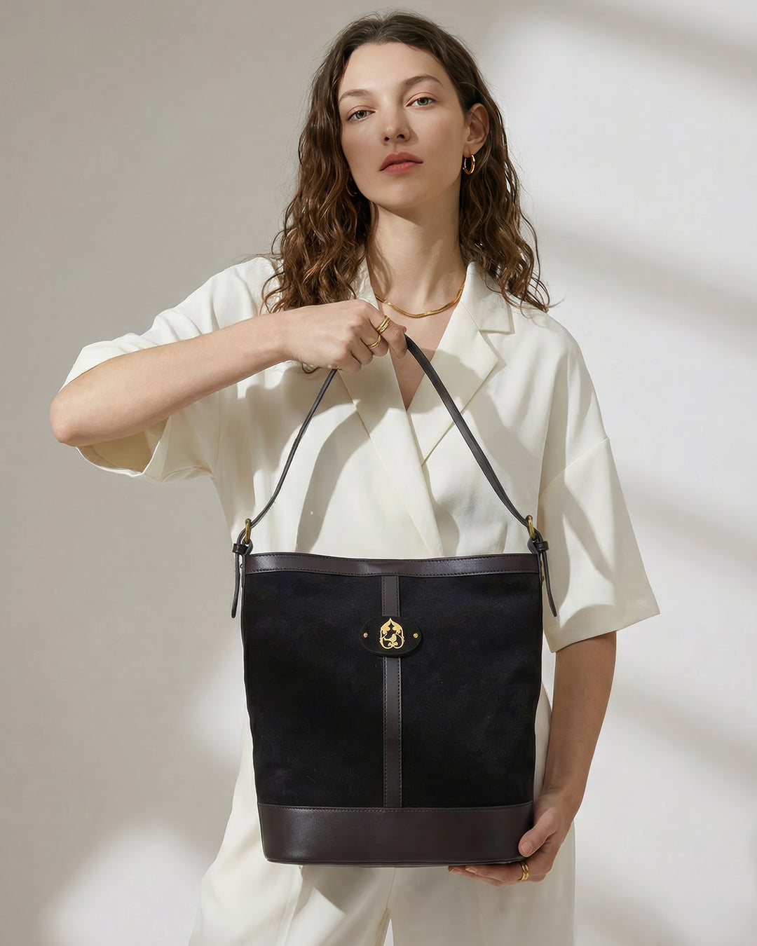 maral suede bag - Black