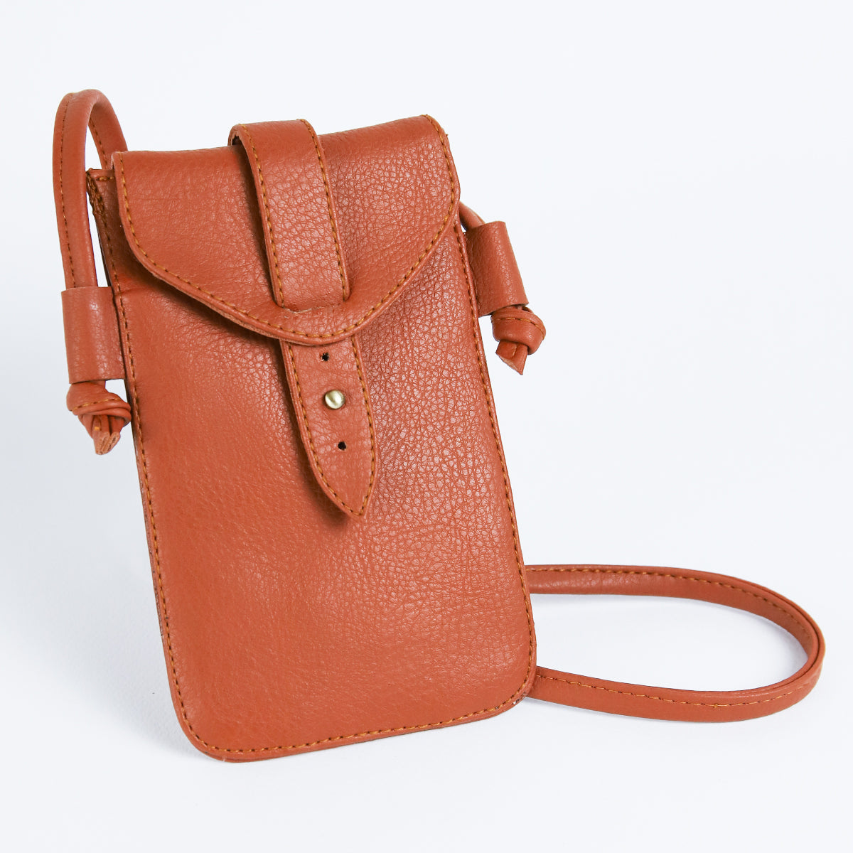 Mobile leather Case_Camel