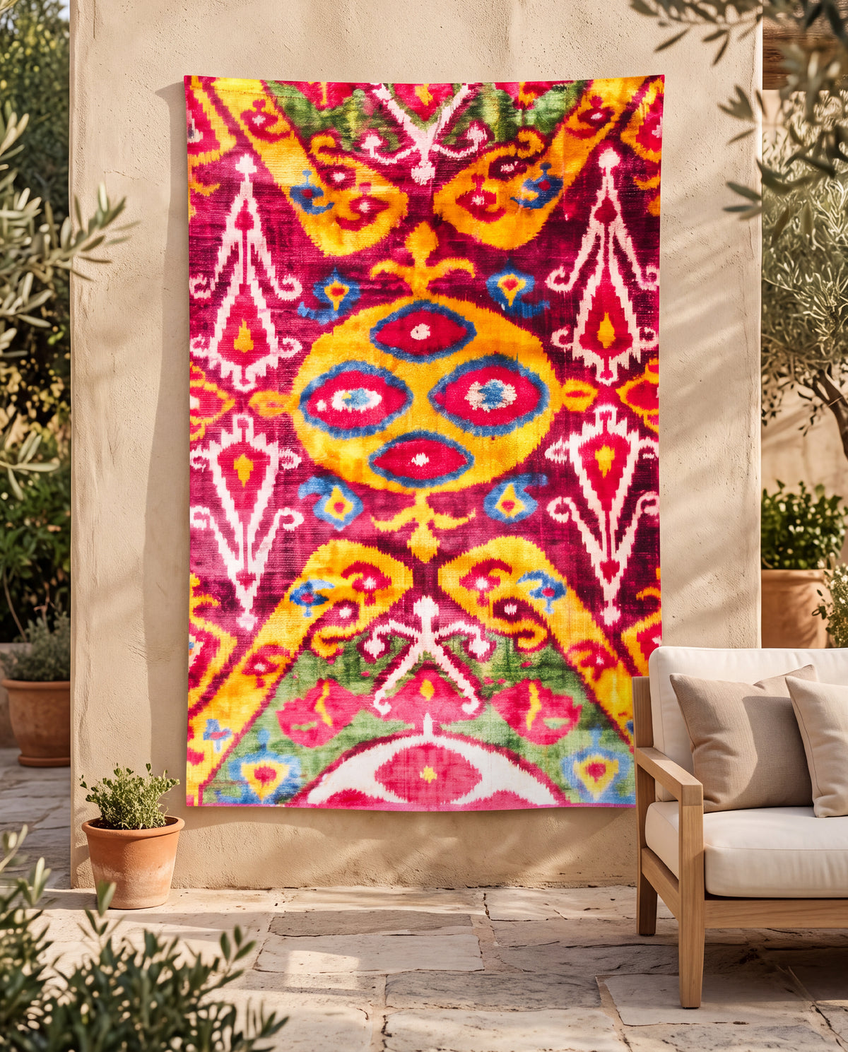 IKAT - Bundle ( Tapestry + Cushion covers + Runner )