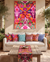 6 cushion covers + tapestry ( 100x70 ) + runner
