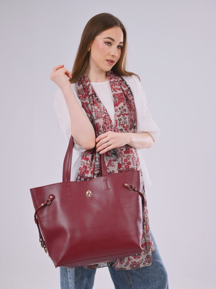 Zâda handbag (2 Bags) - Burgundy