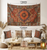 medium Tapestry ( 100x65cm ) + 4 cushions + runner