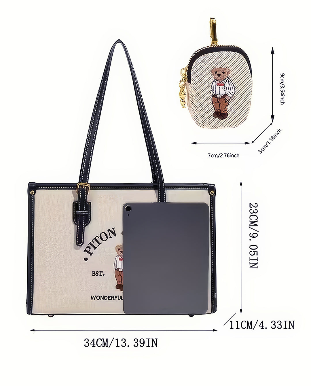 KAIDI & BEAR Canvas Tote Bag