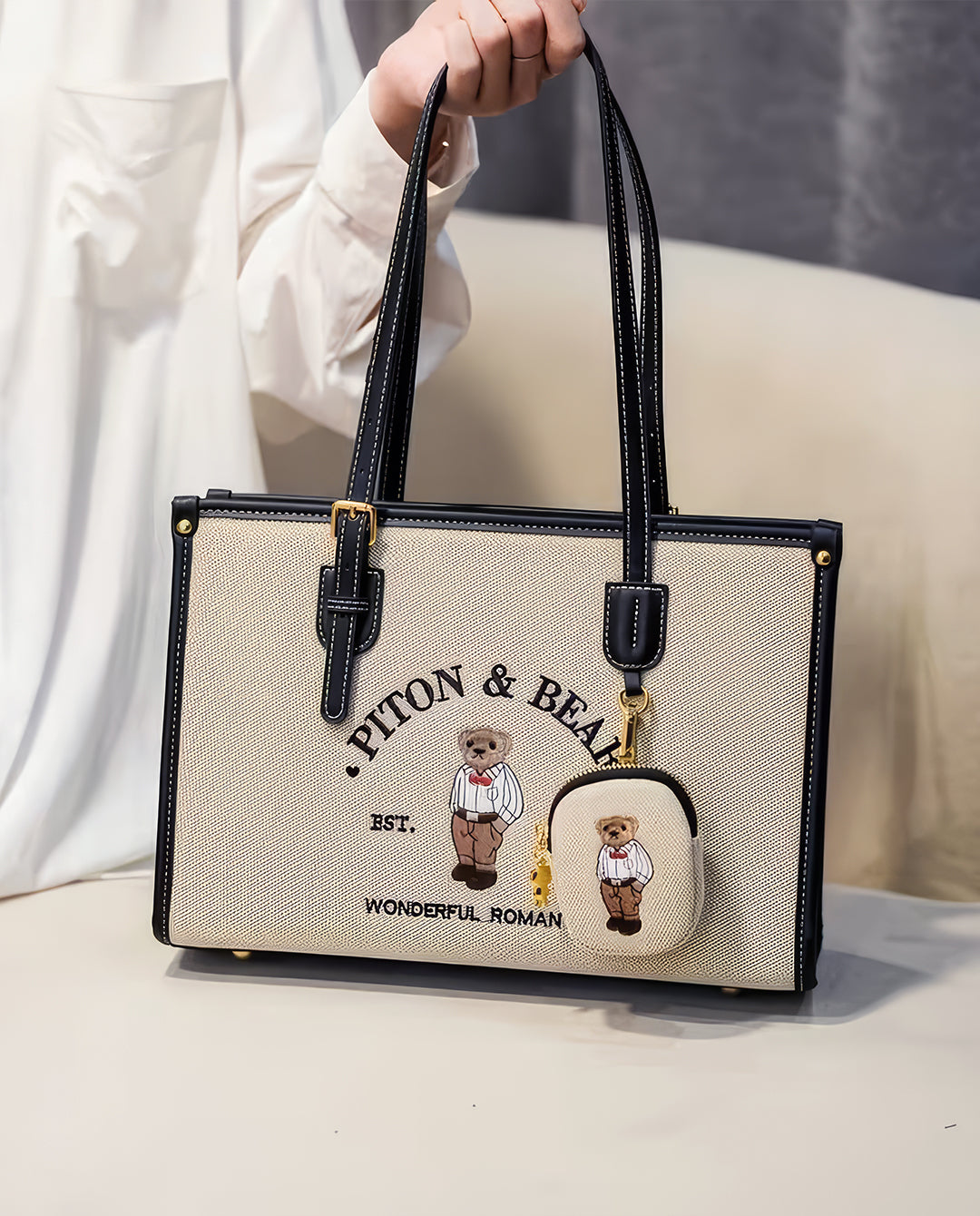KAIDI & BEAR Canvas Tote Bag