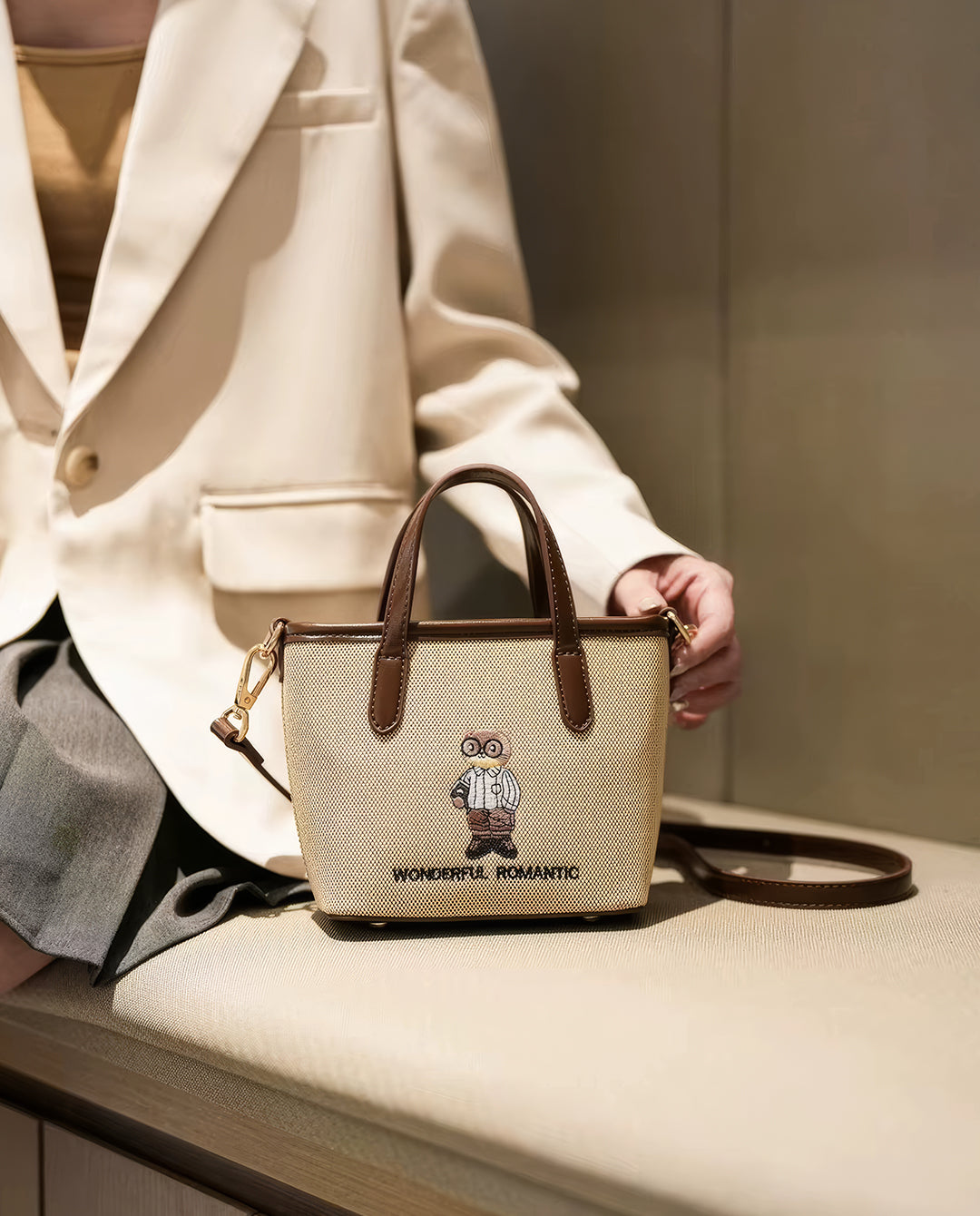 Piton & Bear - Mini Bear Canvas Bag