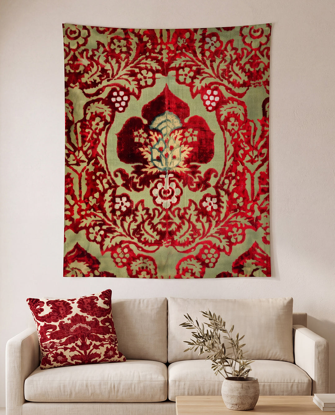 Laleh -Tapestry printed velvet fabric