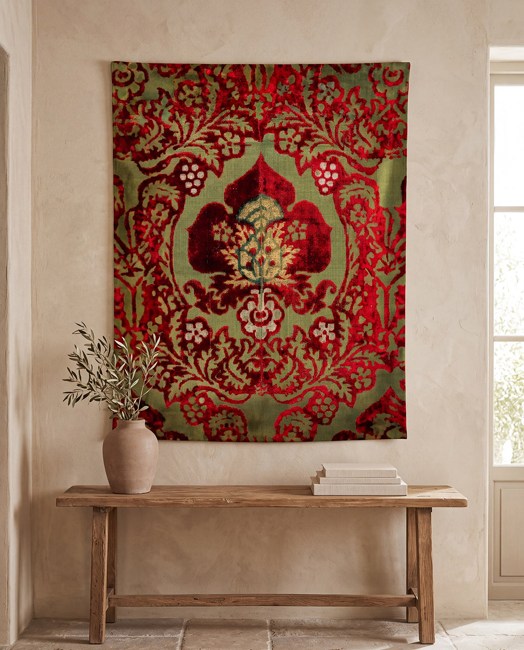 Laleh -Tapestry printed velvet fabric