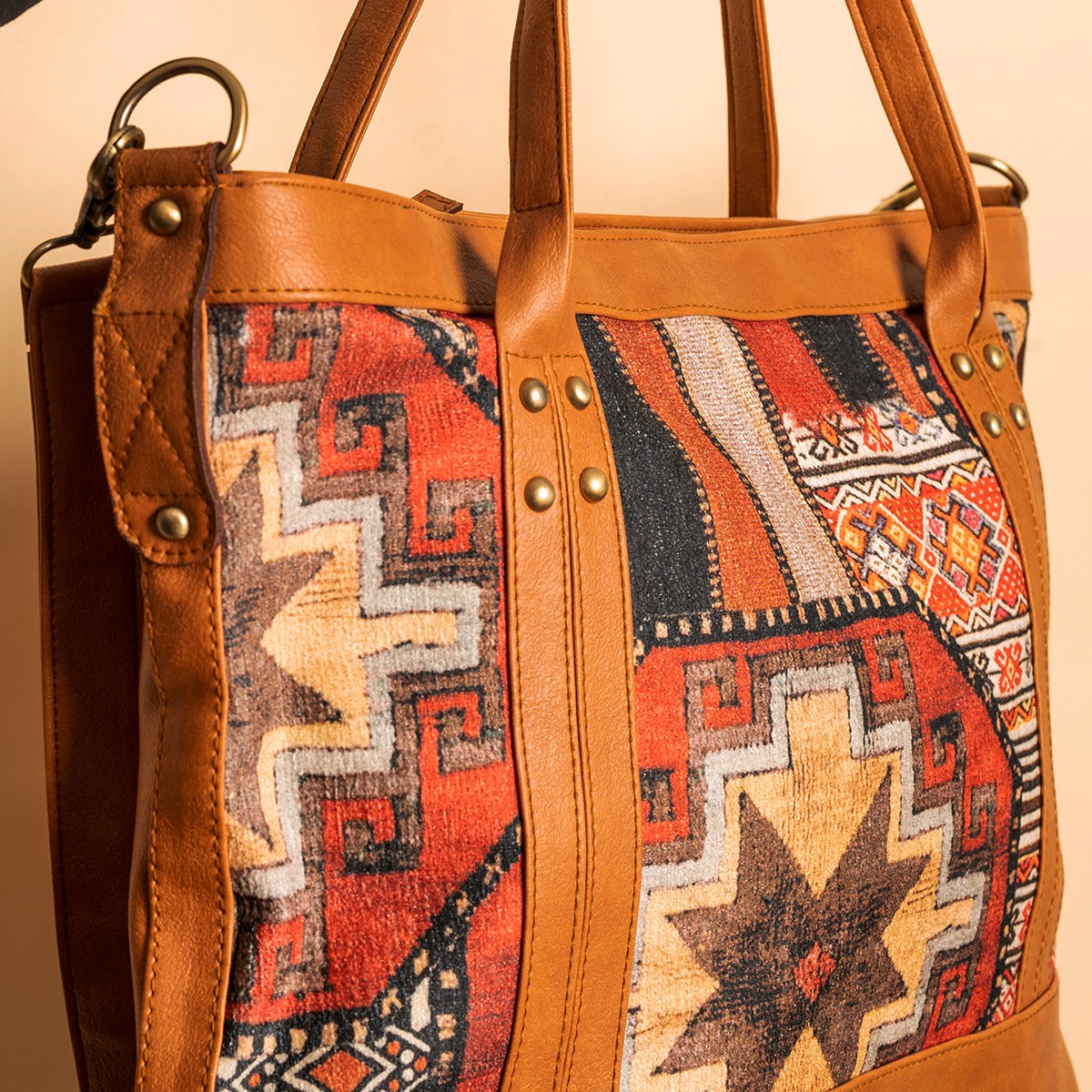 BOHO collage style _ Camel brown
